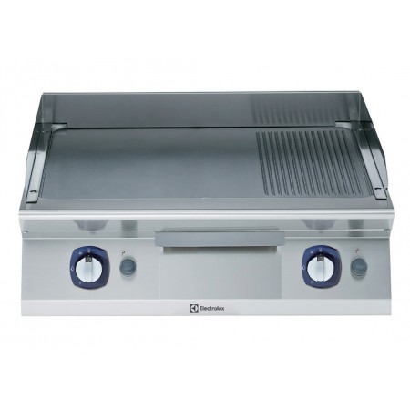 GAS FRY TOP-SMOOTH+RIBBED PLATE 800 MM 
